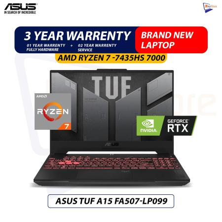 Brand New  Asus TUF A16 FA507N | AMD Ryzen 7 7445HS 7000 | 16GB DDR5 Ram |  512GB NVMe  | RTX 4050/6GB VGA Gaming Laptop