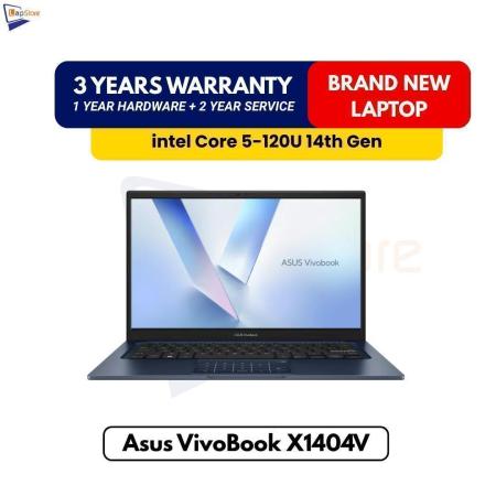 Brand New Asus Vivobook | Core 5-12OU 14th Gen | 8GB DDR4 RAM | 256GB NVME Laptop