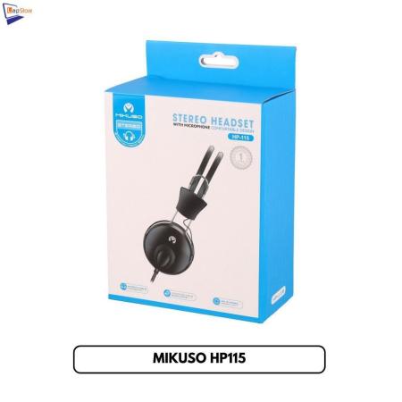Mikuso HP-115 Wired Headphone With Mic